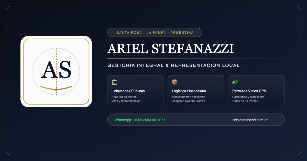 Ariel Stefanazzi Gestoría y Licitaciones